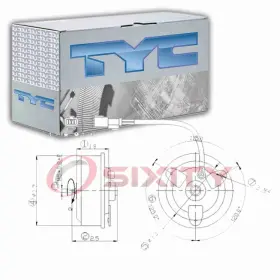 Sx-7384 Tyc Right Engine Cooling Fan Motor For 2003-2008 Honda Pilot Belts Clutch Sg