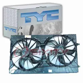 Sx-7436 Tyc Dual Radiator And Condenser Fan Assembly For 2008-2014 Dodge Avenger Belts Hg