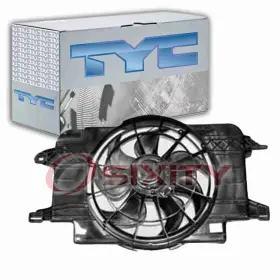 Sx-8374 Tyc Dual Radiator And Condenser Fan Assembly For 1994-2002 Saturn Sl1 Belts Me