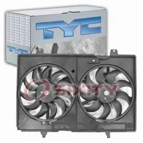 Sx-8493 Tyc Dual Radiator And Condenser Fan Assembly For 2013-2019 Nissan Nv200 Belts Fw
