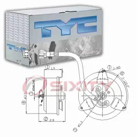 Sx-8576 Tyc Left Engine Cooling Fan Motor For 2003-2007 Infiniti G35 Belts Clutch Rf