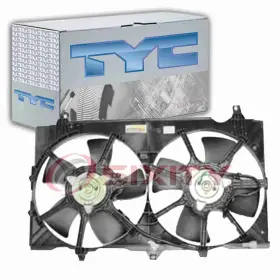 Sx-8747 Tyc Dual Radiator And Condenser Fan Assembly For 2007-2008 Nissan 350z Belts Qo
