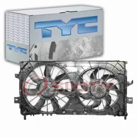 Sx-8879 Tyc Dual Radiator And Condenser Fan Assembly For 2008-2009 Buick Lacrosse 5.3l Oa