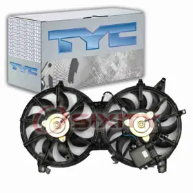 Sx-8889 Tyc Dual Radiator And Condenser Fan Assembly For 2014-2015 Infiniti Qx70 3.7l Cw