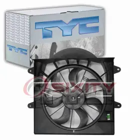 Sx-9174 Tyc Dual Radiator And Condenser Fan Assembly For 2008-2010 Jeep Commander 3.7l Gj