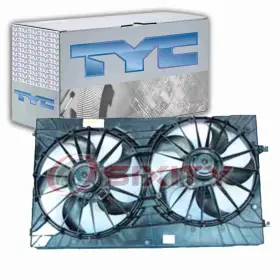 Sx-9224 Tyc Dual Radiator And Condenser Fan Assembly For 2007-2016 Jeep Compass Belts Tn
