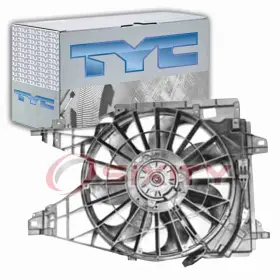 Sx-9355 Tyc Dual Radiator And Condenser Fan Assembly For 2005-2009 Cadillac Xlr Belts Tg