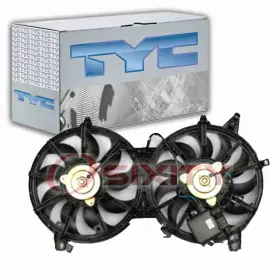 Sx-9526 Tyc Dual Radiator And Condenser Fan Assembly For 2007-2008 Infiniti G35 Belts Cz