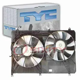 Sx-9646 Tyc Dual Radiator And Condenser Fan Assembly For 2004-2008 Mitsubishi Endeavor Az