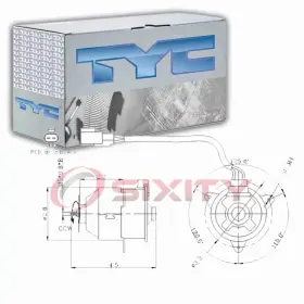 Sx-9954 Tyc Left Engine Cooling Fan Motor For 2002-2006 Toyota Camry 2.4l L4 Belts Yw