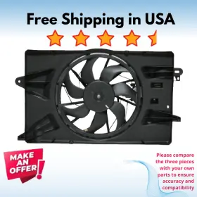 50495c Universal Air Conditioner Condenser Fan A/c Fits Chrysler 200 2015-2017 Jeep Cherokee 2014-2019