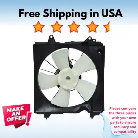 50519c Universal Air Conditioner Condenser Fan A/c Fits Acura Ilx 2013-2015 Honda Civic 2012-2015