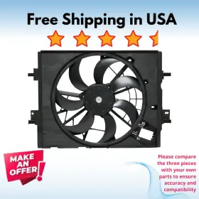 50804c Universal Air Conditioner Condenser Fan A/c Fits Nissan Kicks 2017-2022 Versa 2020-2024