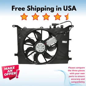50952c Universal Air Conditioner Condenser Fan A/c Fits Volvo S60 2004-2009 S80 2004-2006 V70 2004-2007 Xc70