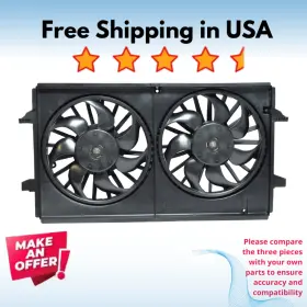Fa50291c Universal Air Conditioner Condenser Fan A/c Fits Chevrolet Malibu 2006-2012 Pontiac G6 2006-2010