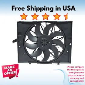 Fa50432c Universal Air Conditioner Condenser Fan A/c Fits Bmw 545i 2004-2005 645ci 750i 2006-2008 750li 2006-08