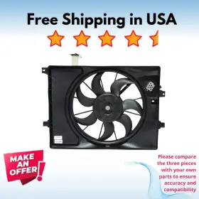 Fa50454c Universal Air Conditioner Condenser Fan A/c Fits Hyundai Elantra Gt 2016-2017 Kia Forte 2015-2024