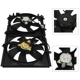 12867735 Valuezone-autoparts Radiator Condenser Cooling Fan For 2003 2004-2007 Mitsubishi Lancer