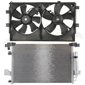 12867820 Valuezone-autoparts For 2008-2017 Mitsubishi Lancer 2 X Electric Ac Condenser Cooling Fan Kit