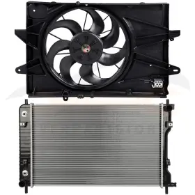12867826 Valuezone-autoparts For 2010-2017 Chevrolet Equinox Gmc Terrain Electric Radiator Cooling Fan Kit