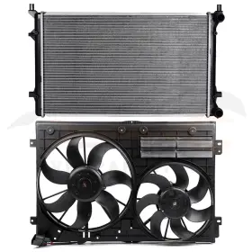 12867834 Valuezone-autoparts For 2009-2010 Volkswagen Jetta Electric Radiator Cooling Fan Kit