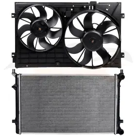 12867835 Valuezone-autoparts For 2005 2006 2007 2008-2010 Volkswagen Jetta Electric Radiator Cooling Fan Kit