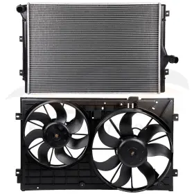 12867847 Valuezone-autoparts For 2010 2011-2013 Volkswagen Golf Eos Electric Radiator Cooling Fan Kit