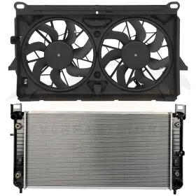 12867898 Valuezone-autoparts Electric Radiator And Cooling Fan Kit For 07-13 Chevrolet Avalanche Silverado 1500