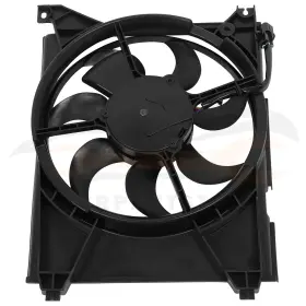 12867908 Valuezone-autoparts Rh A/c Condenser Cooling Front Fan Assembly For 2002 2003 04 2005 Hyundai Xg350