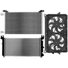 12867992 Valuezone-autoparts Electric Radiator Condenser Cooling Fan For 2007-2013 Cadillac Escalade