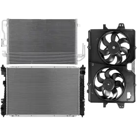 12867998 Valuezone-autoparts Radiator Condenser Cooling Fan For 2008 Ford Escape Mazda Tribute