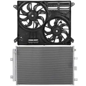 12868057 Valuezone-autoparts Electric Ac Condenser Cooling Fan Kit For 2019 2020 2021 Lincoln Nautilus 12868057 Valuezone-autoparts Electric Ac Condenser Cooling Fan Kit For 2019 2020 2021 Lincoln Nautilus
