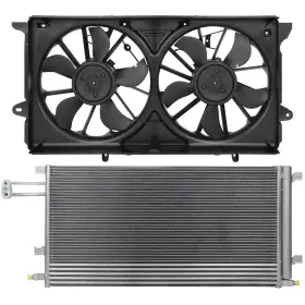 Valuezone-autoparts 12868061 Electric Ac Condenser Cooling Fan Kit For 2015 2016 2017 2018 Chevrolet Suburban