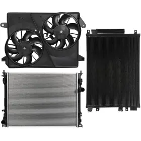 12868070 Valuezone-autoparts Electric Radiator Condenser Cooling Fan For 2005 2006-2009 Chrysler 300