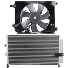 12868119 Valuezone-autoparts Electric Ac Condenser Cooling Fan Kit For 2006 2007 2008 2009-2011 Honda Civic
