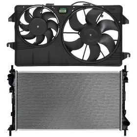 12868154 Valuezone-autoparts Electric Radiator Cooling Fan Kit For 2010 2011 2012 2013 Ford Transit Connect