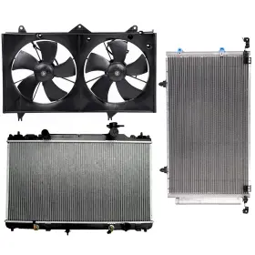 12868170 Valuezone-autoparts Electric Radiator Condenser Cooling Fan For 2002 2003-2006 Toyota Camry