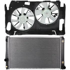 12868178 Valuezone-autoparts 12v Electric Radiator Cooling Fan Kit For 2006-2009 2010 2011 2012 Toyota Rav4