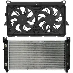 12868182 Valuezone-autoparts Radiator Cooling Fan Kit For 2007-2013 Chevrolet Avalanche 2008-2009 Hummer H2