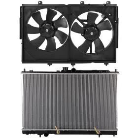 12868185 Valuezone-autoparts Electric Radiator Cooling Fan Kit For 2003 2004 2005-2006 Mitsubishi Outlander