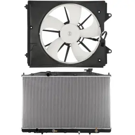 13735595 Valuezone-autoparts Electric Engine Radiator Cooling Fan Kit Fits Honda Odyssey 2011-2017