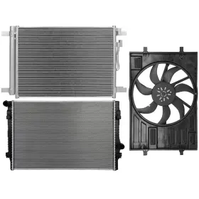 13735604 Valuezone-autoparts Electric Radiator Condenser Cooling Fan Kit Fits Volkswagen Golf 2015-2018 13735604 Valuezone-autoparts Electric Radiator Condenser Cooling Fan Kit Fits Volkswagen Golf 2015-2018