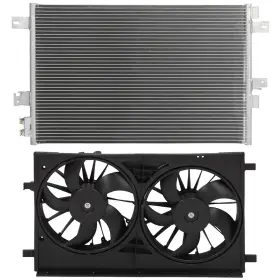 13750187 Valuezone-autoparts Electric Ac Condenser Cooling Fan Kit Fits Dodge Avenger 2008-2014