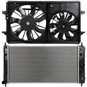 13513734 Vaultpro Radiator Cooling Fan Kit For 2008-2012 Chevrolet Malibu 2006-10 Pontiac G6 2.4l