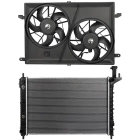 13517801 Vaultpro Radiator Cooling Fan Kit For Chevrolet Traverse 2009-2017 Gmc Acadia 2007-2016