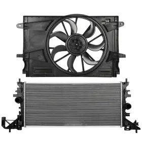 Vaultpro 13517825 Electric Engine Radiator Cooling Fan Kit For 2017-2019 Chevrolet Cruze L4 1.4l
