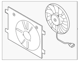 1ea-121-203-e Volkswagen Genuine Fan And Motor