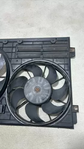 1k0-121-207-bc Volkswagen 1km-959-455-e 2009-2017 Radiator Condensor Cooling Fan Assembly Oem #2