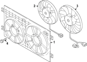 3qf-121-207-a Volkswagen Genuine Fan Shroud