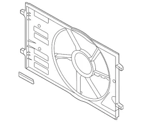 5qm-121-205-j Volkswagen Genuine Fan Shroud 5qm-121-205-j Volkswagen Genuine Fan Shroud